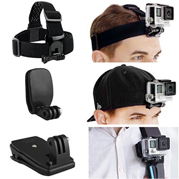 Dây đeo trán gắn camera hành trình GoPro Hero 1-7 kèm phụ kiện