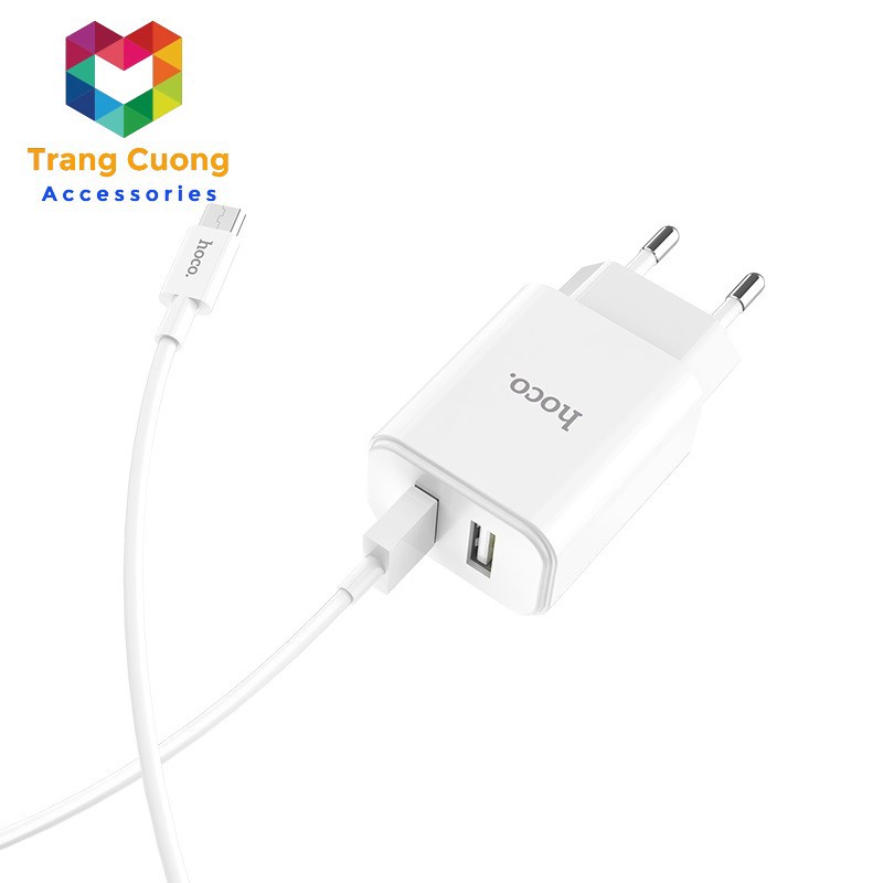 [CHÍNH HÃNG] Củ Sạc Hoco C62A - Cổng kép USB - Hàng Chính Hãng - BẢO HÀNH 12 THÁNG