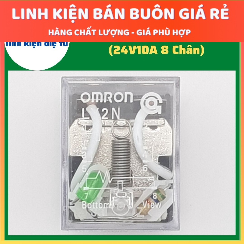 Relay Kính LY2N 24V 8 chân 10A, role kính 24v. relay LY2N 24v10a
