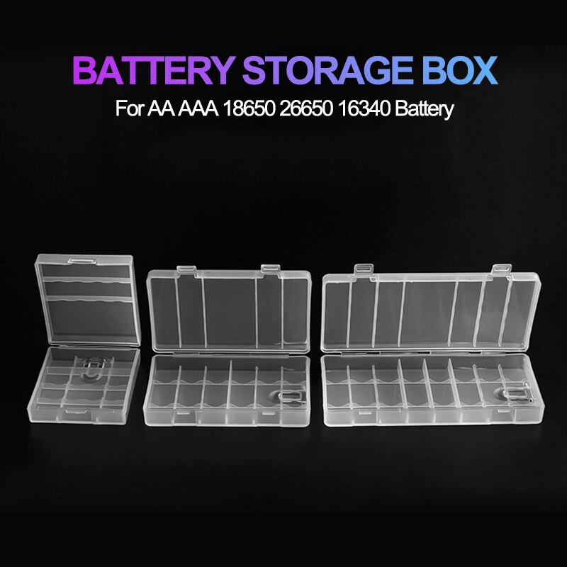 Hộp đựng pin 2 4 8 Aa / Aaa 18650 26650 tiện dụng