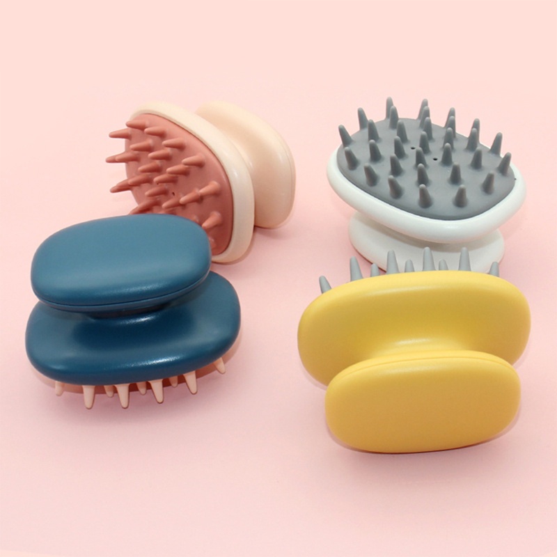 Bàn Chải Silicone Mềm Massage Da Đầu Khi Tắm Cho Nam Nữ