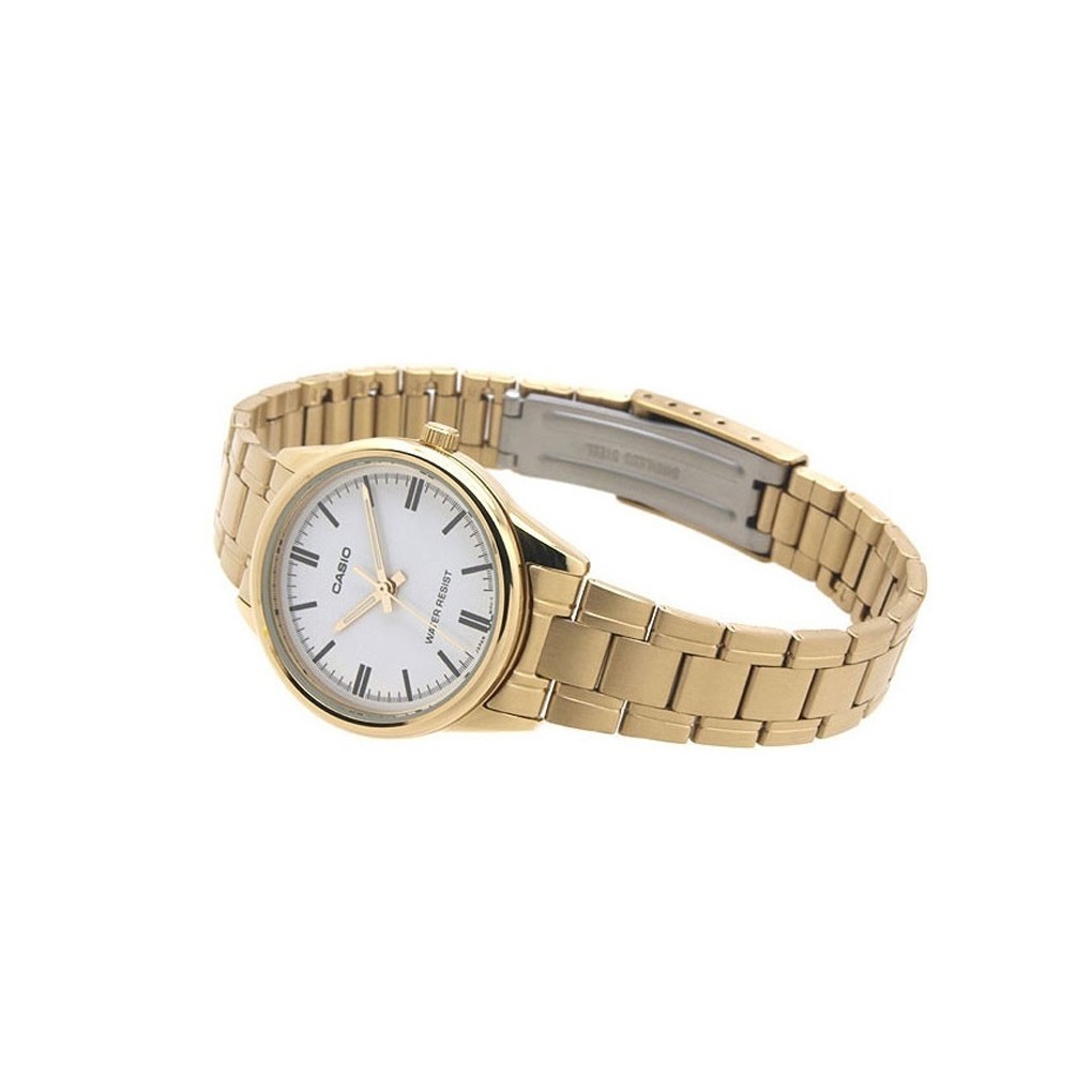 ĐỒNG HỒ NỮ CASIO LTP-V005G-9AUDF DÂY KIM LOẠI SẮC VÀNG KIM