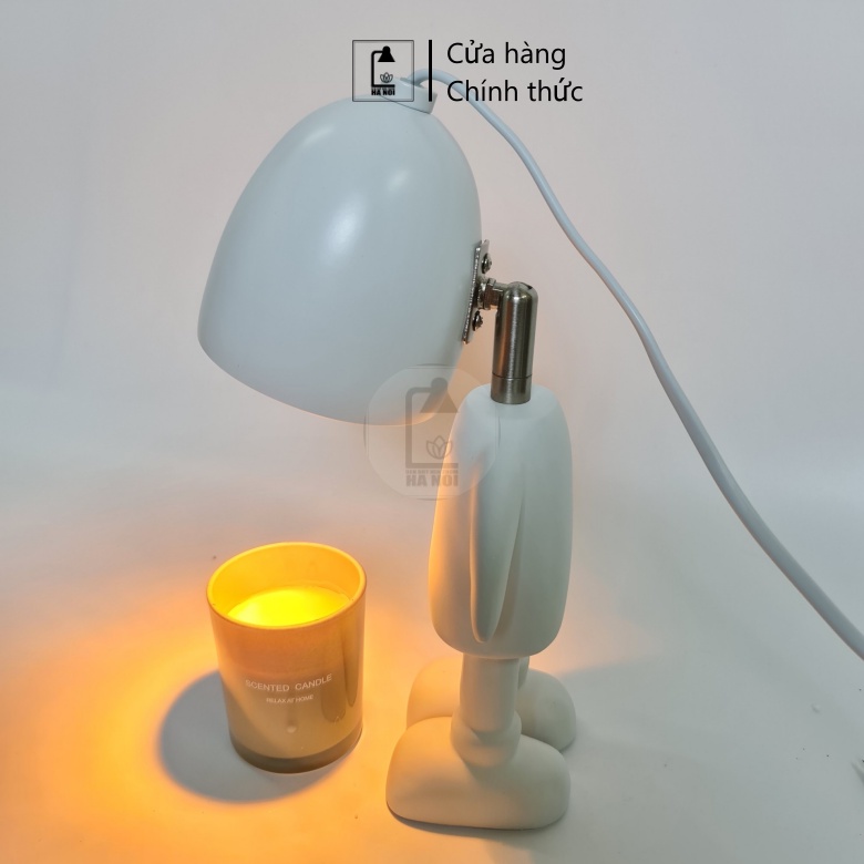 Đèn đốt nến thơm ROBOT - New 2022 - Chỉnh được độ sáng