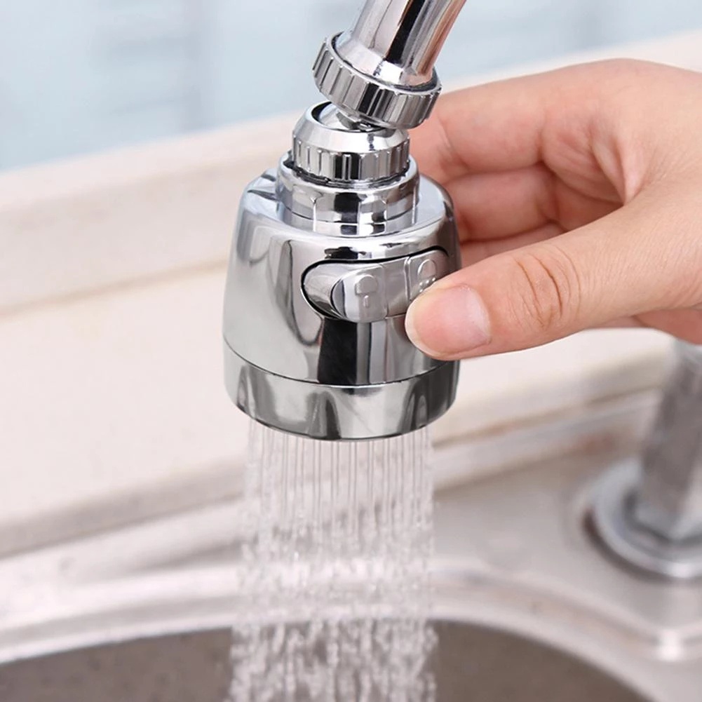Đầu lọc nước sục khí có khớp khuyên xoay được 360 chống nước văng giúp tiết kiệm nước dành cho vòi nước máy nhà bếp
