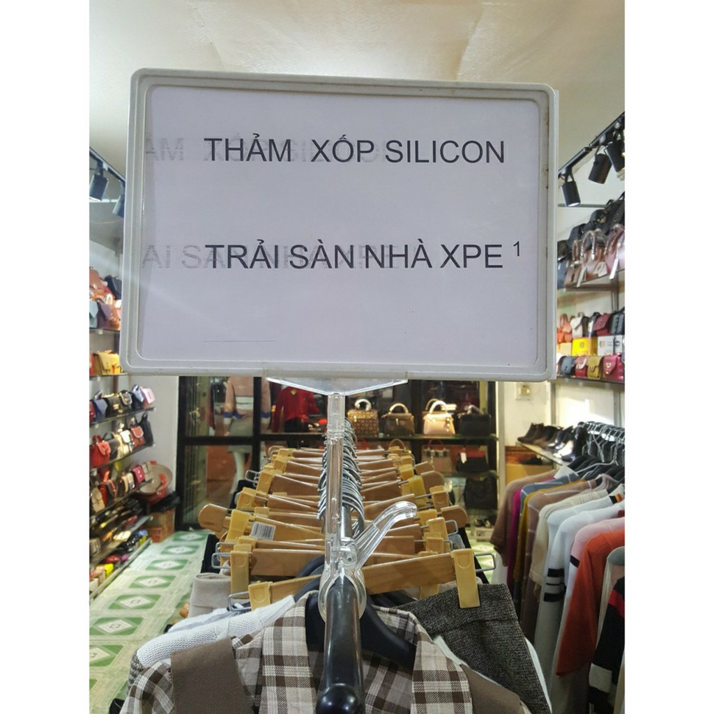 Bộ Kẹp và  Khung bảng giá siêu thị A4, A5,A6 ( Đã bao gồm cả khung và kẹp )