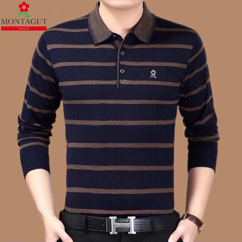 ✱Áo polo tay dài thời trang dành cho nam trung niên