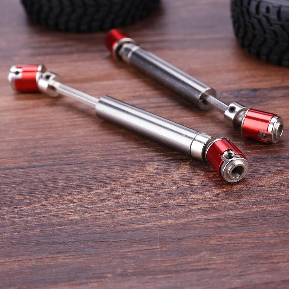 High 2pcs Metal Drive Shaft Drive Axle for 1/10 RC Rock Crawler Car Axial SCX10 D90