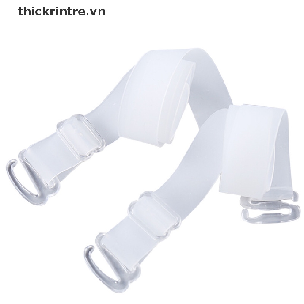 Set 2 Cặp Dây Áo Ngực Trong Suốt Bằng Silicon 1.5Cm Có Thể Điều Chỉnh