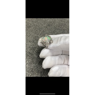 Nhẫn bạc 950 đ.á o.p.a.l!