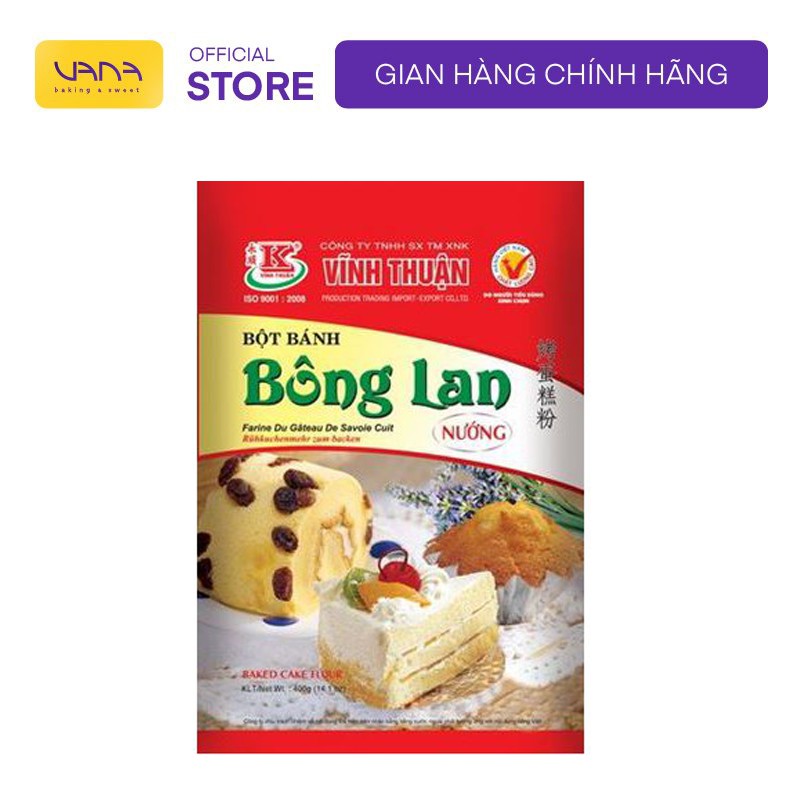 BỘT TRỘN SẴN BÔNG LAN NƯỚNG VĨNH THUẬN 400G