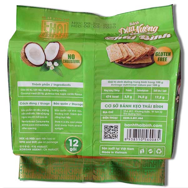 Bánh dừa nướng Thái Bình 180g