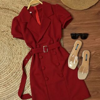 Đầm Vest nút bọc