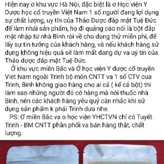 Mặt nạ thảo dược Tuệ Đức