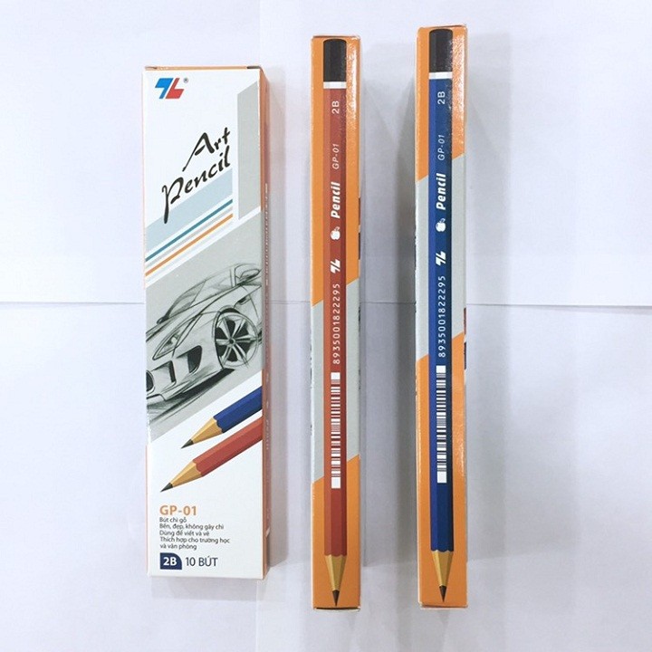 Bút chì gỗ 2B Thiên Long GP-01 - Hộp 10 bút