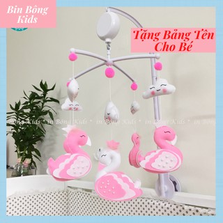 [TẶNG BẢNG TÊN CHO BÉ] Treo Nôi Cho Bé, 35 Bản Nhạc Không Lời, Chuyển Động Xoay Vòng