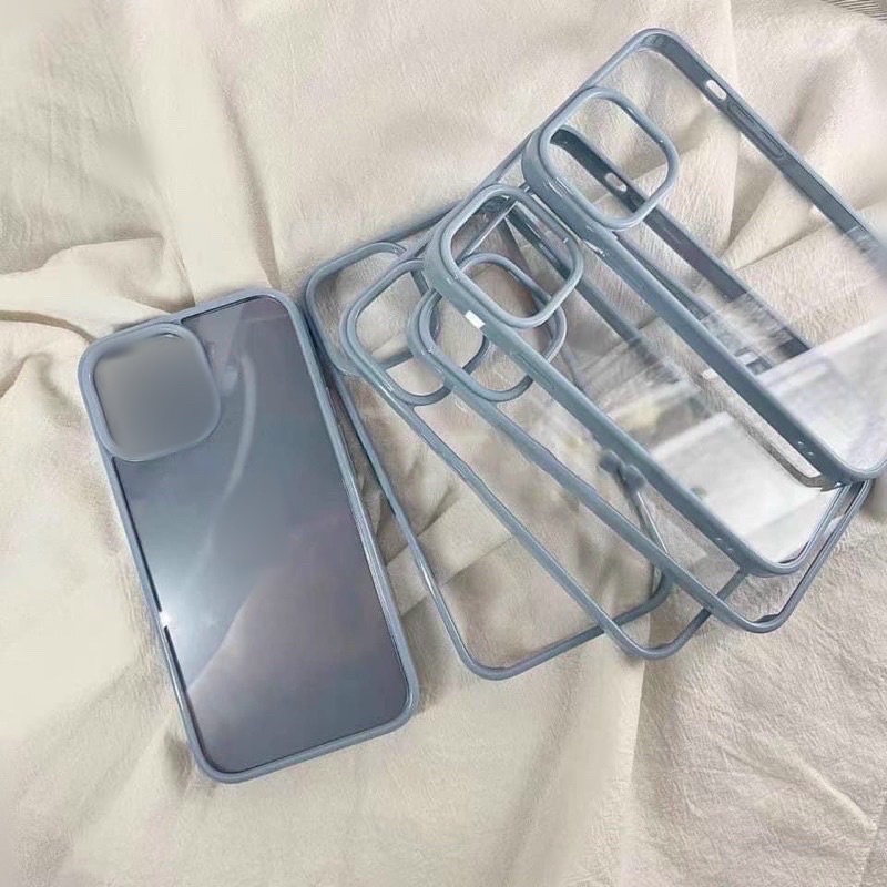 Ốp lưng ip silicon viền xanh sierra ip 13promax siêu hot dành cho ip