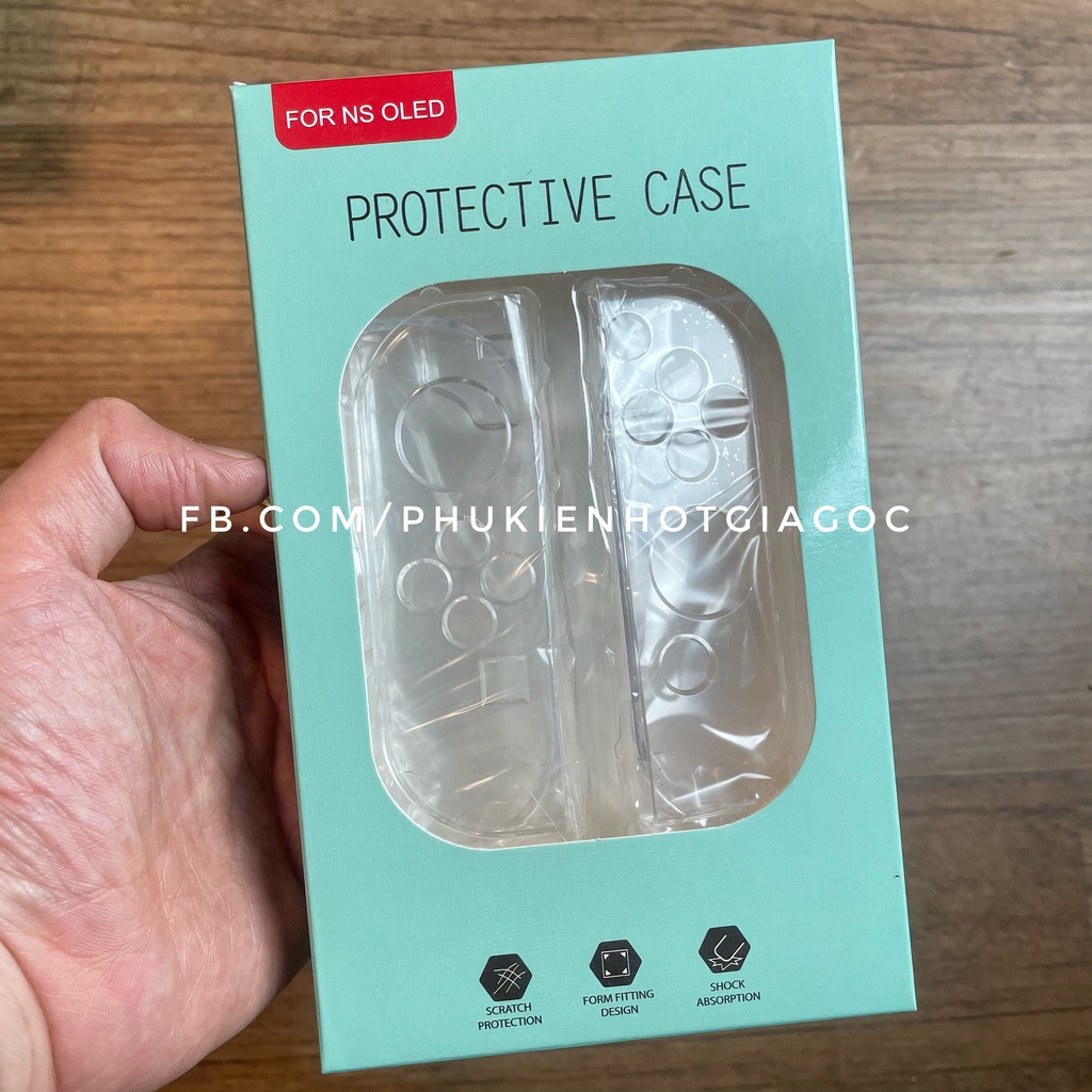 Nintendo Switch Oled - case ốp lưng trong suốt bao full máy nhựa PC - Crystal Protector