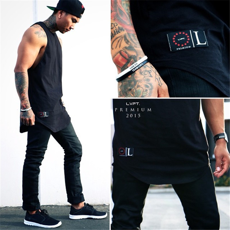 Áo thun không tay thoáng khí dáng rộng co giãn thích hợp tập thể dục