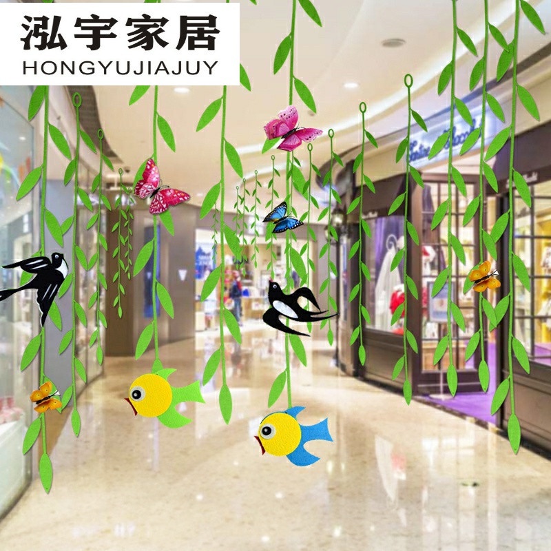 Chim én nỉ trang trí chào mừng xuân - Trang trí mầm non , trang trí thủ công