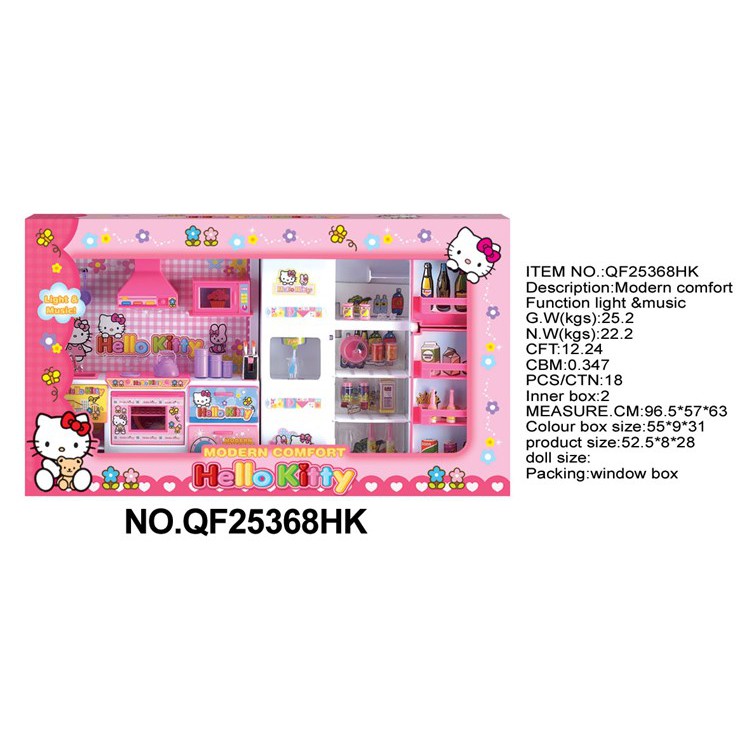 Đồ chơi nhà bếp Hello Kitty QF25368HK: Dùng pin, có đèn, âm thanh