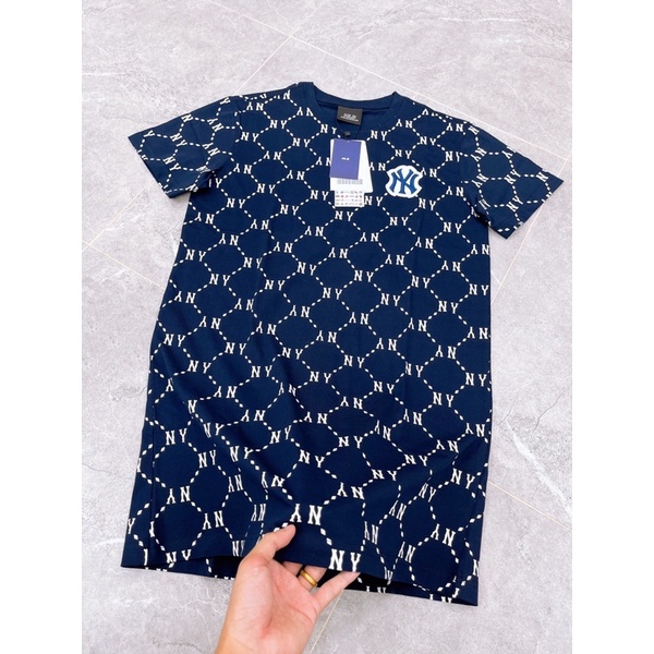 Váy suông NY MIb mẫu mới 2022 3 màu trắng - đen - xanh hàng cotton FULL TAG