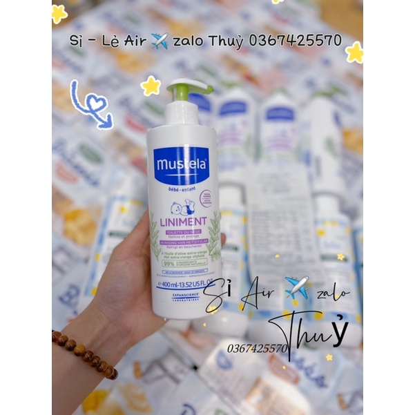 (Hàng Air ✈️Bill) Dung dịch vệ sinh thay bỉm Liniment Mustela