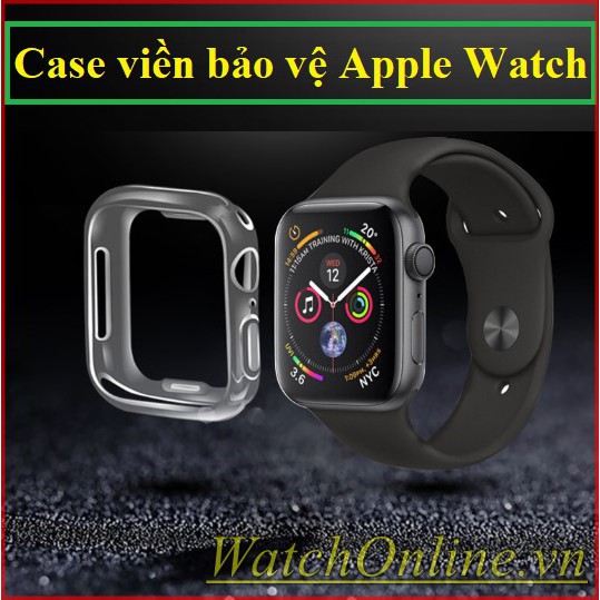 Case ốp silicon dẻo bảo vệ cho Apple Watch
