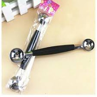 thìa tròn 2đầu múc hoa quả