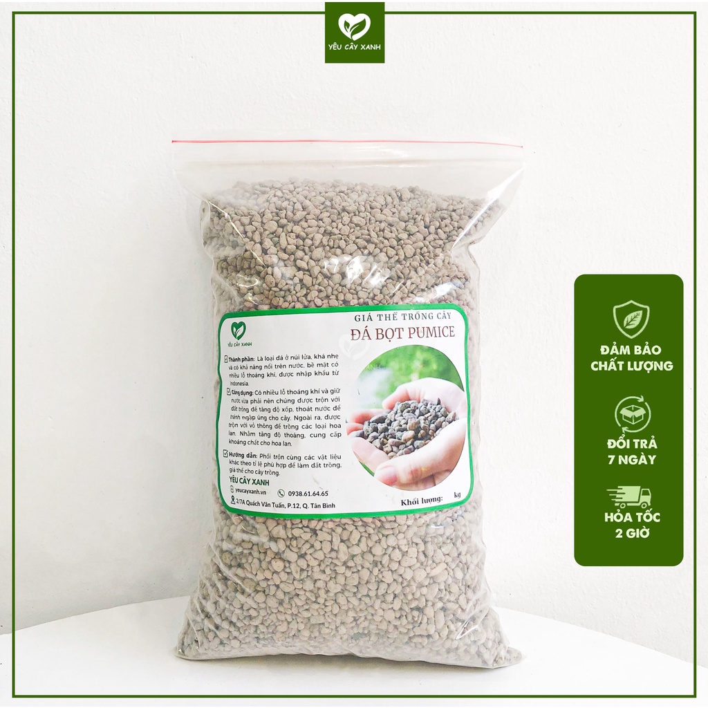 Đá Pumice cực tốt cho sen đá, cây kiểng.