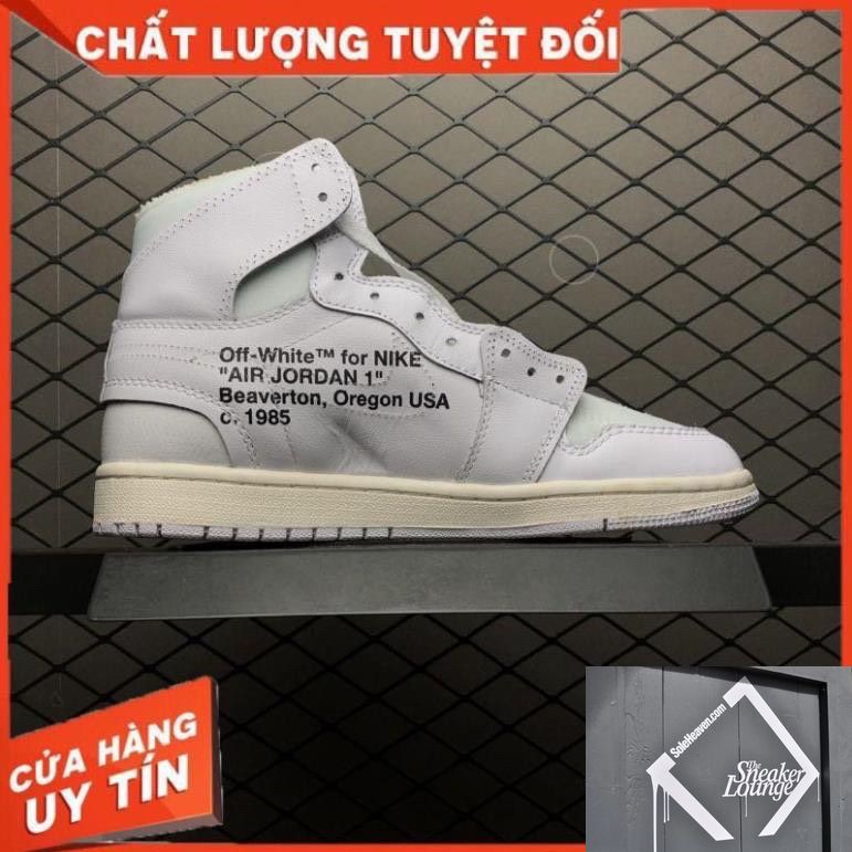 [MIỄN PHÍ SHIP] Giày thể thao AIR JORDAN 1 OFF WHITE Trắng WHITE Retro High Full | BigBuy360 - bigbuy360.vn