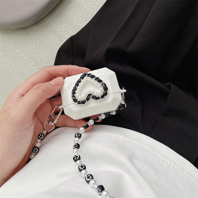 Ốp Hộp Đựng Tai Nghe Nhét Tai Hình Trái Tim Cho Apple AirPods 1 2 3 Pro