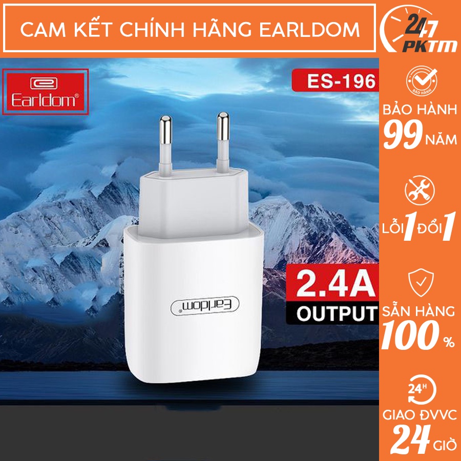 🛑CHÍNH HÃNG EARLDOM🛑 Sạc Bộ Earldom Sạc nhanh 20w ES-196 | Phụ Kiện Thông Minh 247 VN