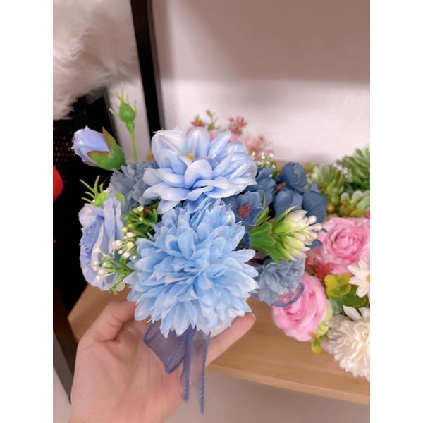 Cốc hoa để bàn, hoa decor trang trí mini (nhiều mẫu)