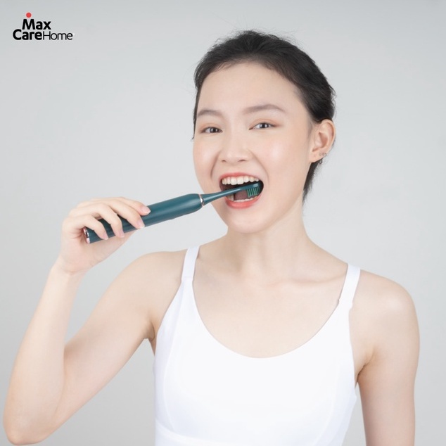 Bàn chải điện MAXCARE Hera Whitening diệt khuẩn sấy khô UVC bàn chải đánh răng điện lông mềm máy đánh răng rửa mặt sonic