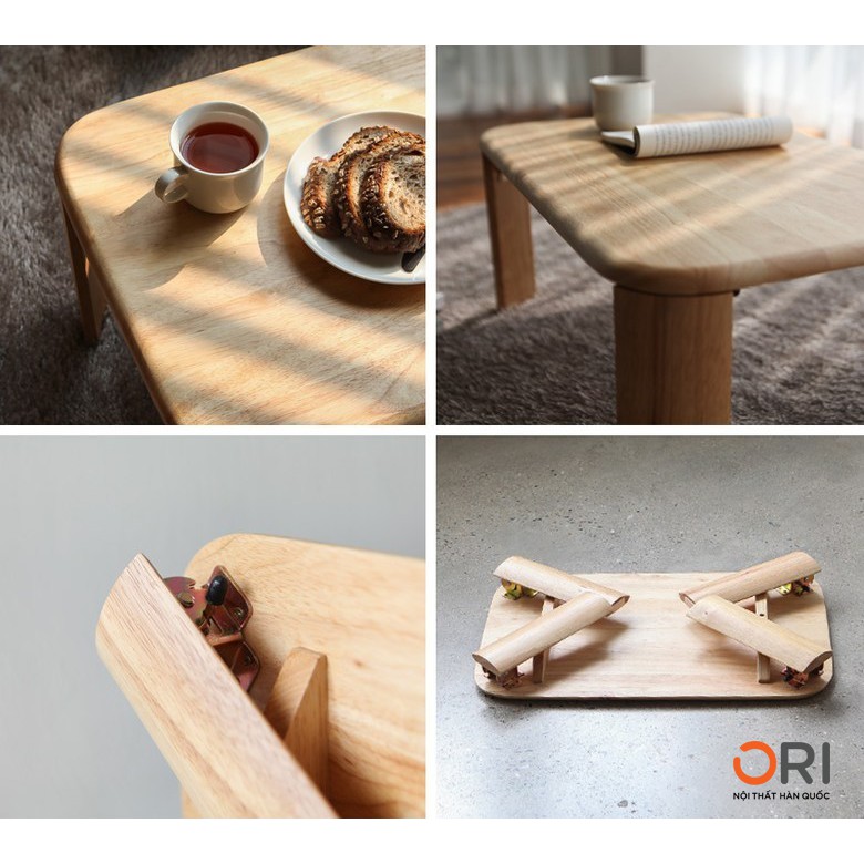 Bàn Trà/ Bàn Ăn Mini Chân Gấp Gọn Kiểu Hàn Quốc  - C TABLE SIZE S - ORI NỘI THẤT HÀN QUỐC