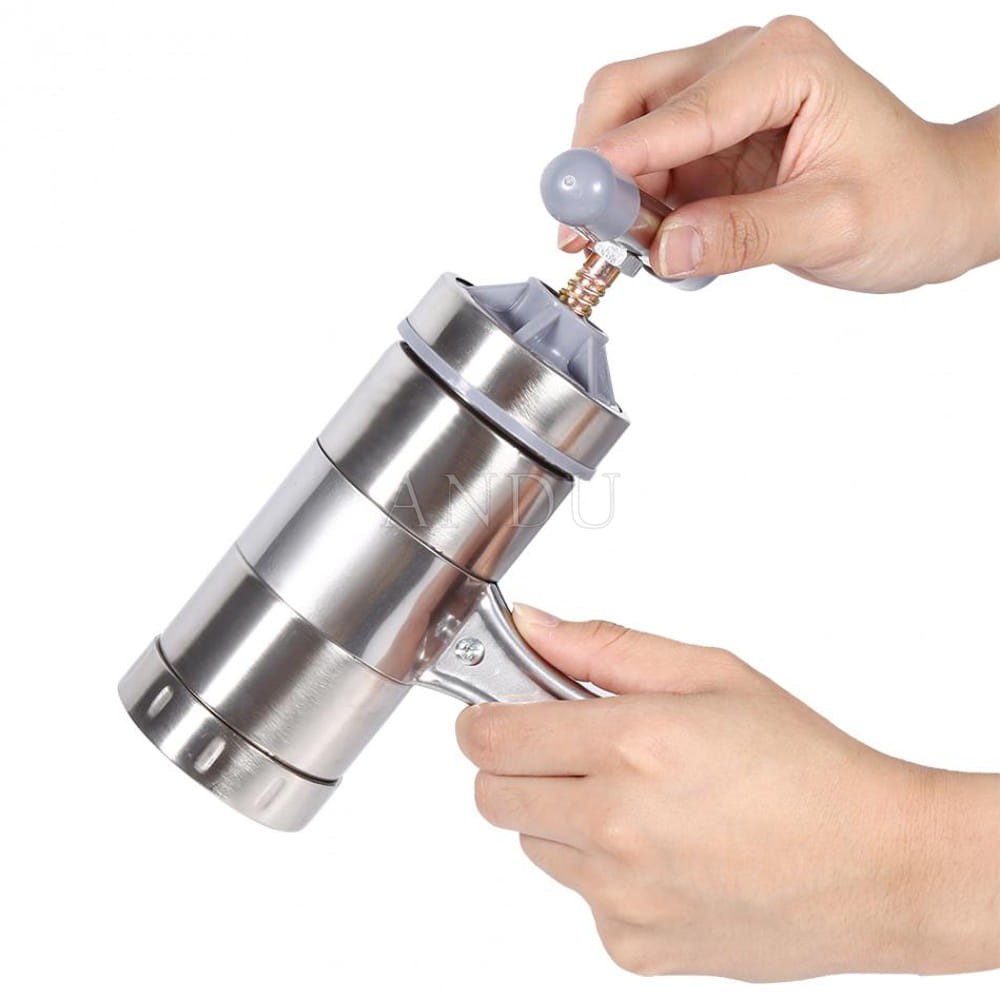 Dụng Cụ Làm Bún, Mỳ Tươi, Nui 5 Đầu Bằng Inox Đa Năng