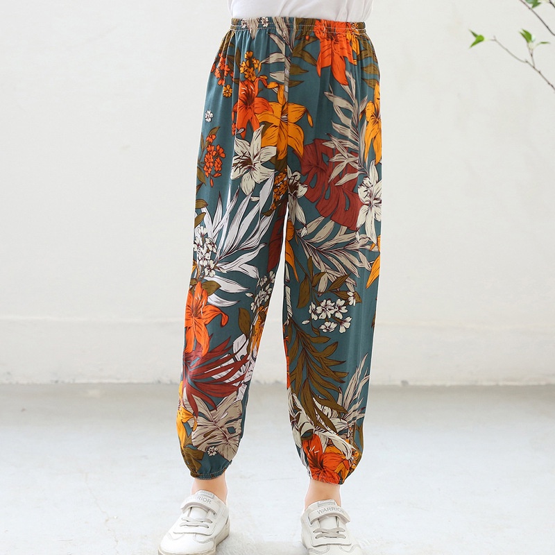 Quần thể thao bằng cotton mỏng thời trang Hàn Quốc cho bé