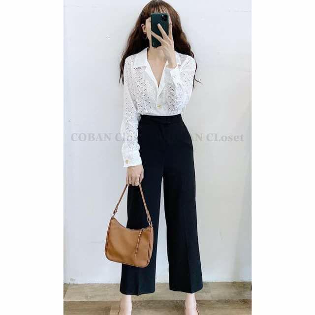 {giá sale} {Giá xuất xưởng} {GIÁ SỈ} {sale } Quần Ống suông Khuy Giữa cạp cao siêu hot hàng đẹp chất đẹp chất đẹp..