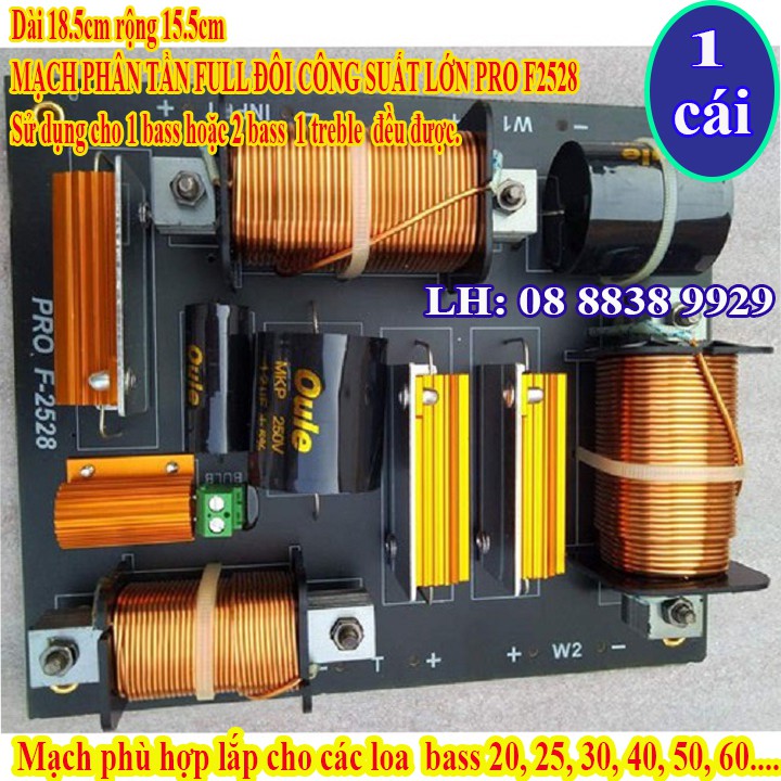  MẠCH PHÂN TẦN FULL ĐÔI CÔNG SUẤT LỚN PRO F2528 - GIÁ 1 CÁI