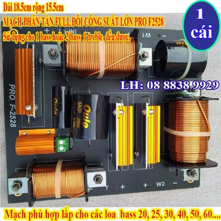MẠCH PHÂN TẦN FULL ĐÔI CÔNG SUẤT LỚN PRO F2528 - GIÁ 1 CÁI