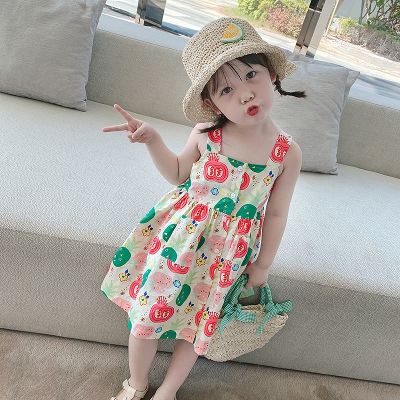 Đầm Công Chúa Mùa Hè Thời Trang Hàn Quốc Mới Cho Bé Gái