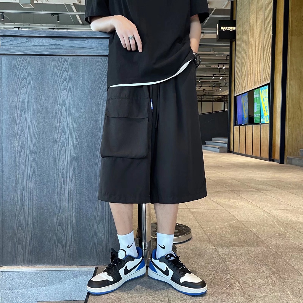 Quần ngắn ống rộng Phối Nhiều Túi Thời Trang Mùa Hè Dành Cho Nam / Size M-2XL