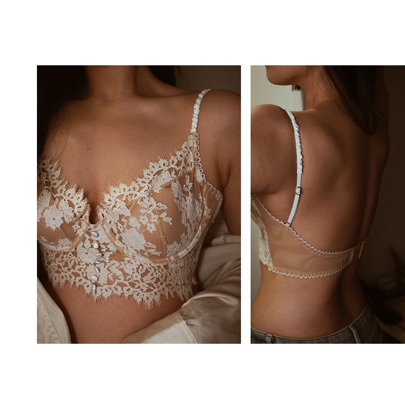 Áo Bra Ren Nữ Sexy Có Gọng Mút Mỏng, Bralette, Áo 2 Dây Nữ Bản To AB06 [95's House]