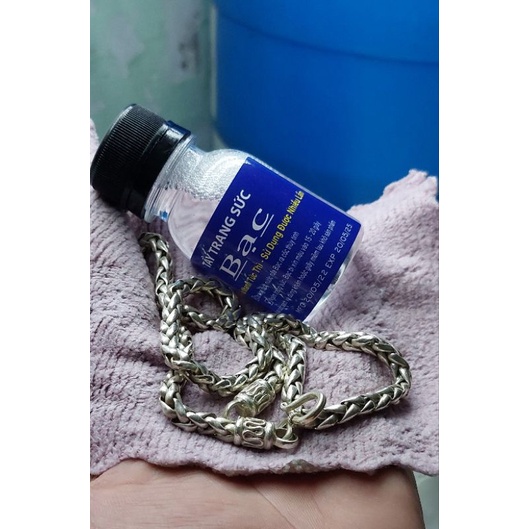 Nước rửa Bạc _ Đ-H Dung dịch sửa chữa làm sáng Bạc như mới .50ml