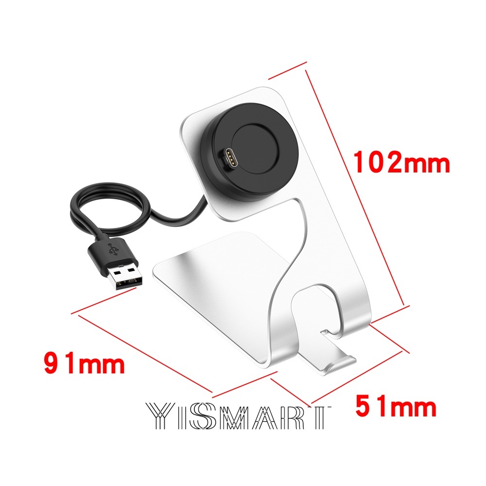 Đế Sạc Bằng Kim Loại Cho Garmin Fenix Vivoactive 3 4 4S Fenix 5 5X Plus 6 6X 6s 7 7X/Venu