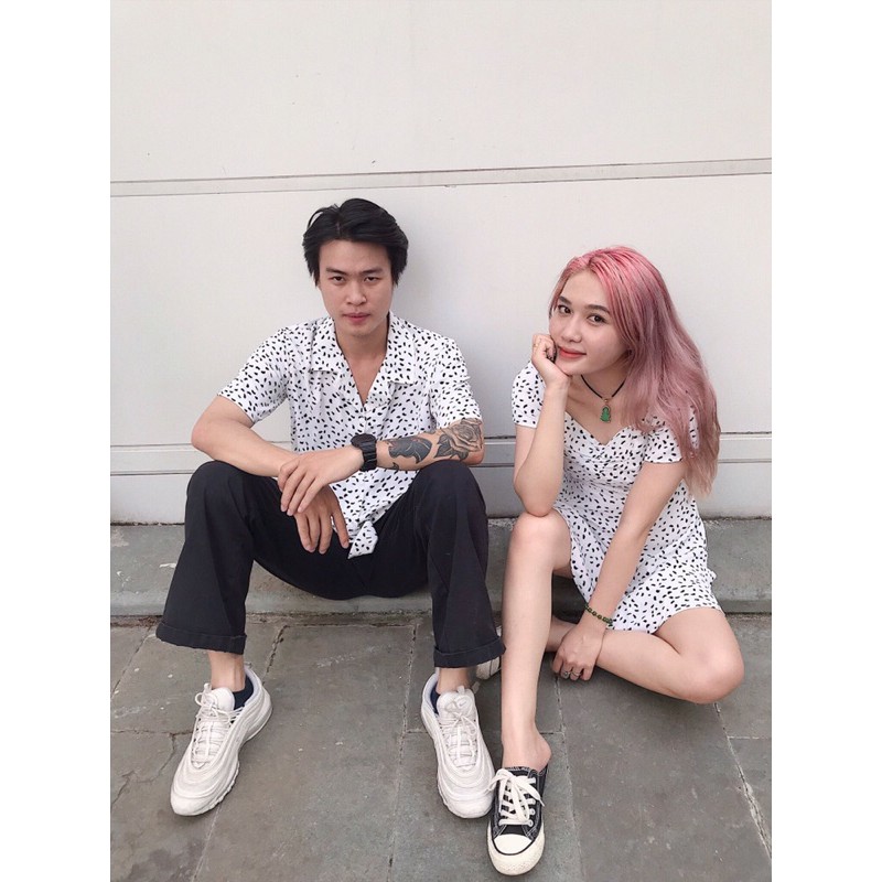 ẢNH THẬT - VÁY LANH NỮ TẶNG KÈM ÁO SƠ MI