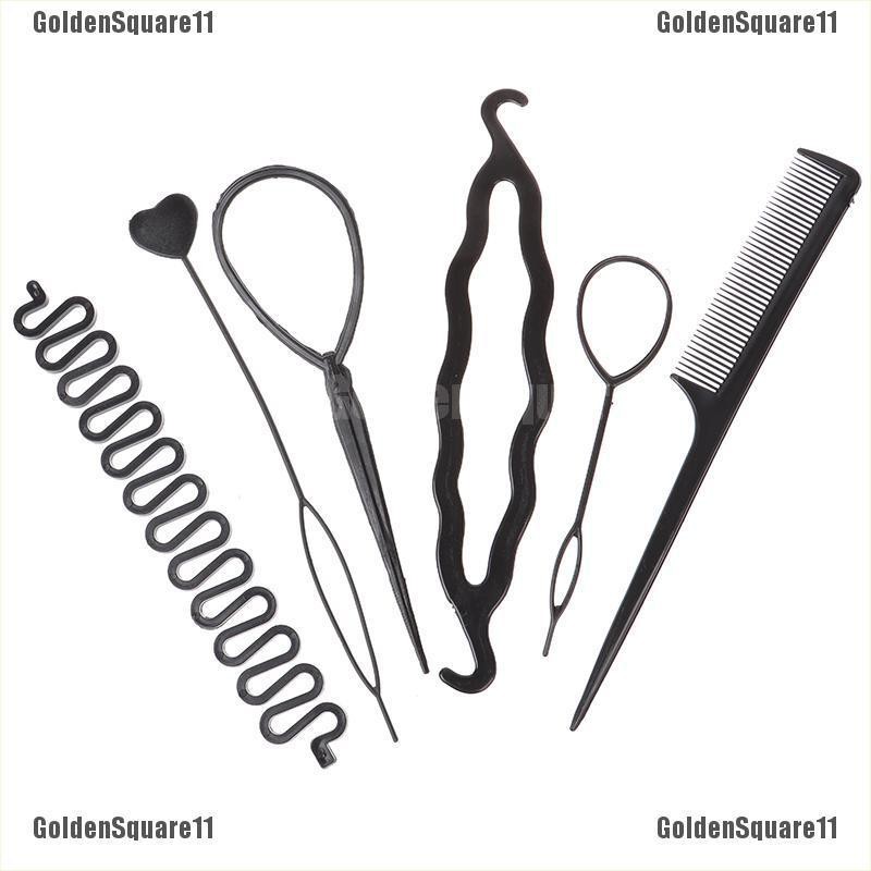 [Hàng mới về] Bộ 6 dụng cụ uốn bện tạo kiểu tóc xoăn cho trẻ em