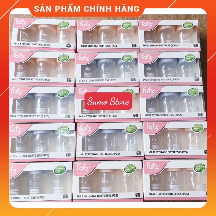 Bộ 3 bình trữ sữa mẹ 150ml FatzBaby / FB0120N