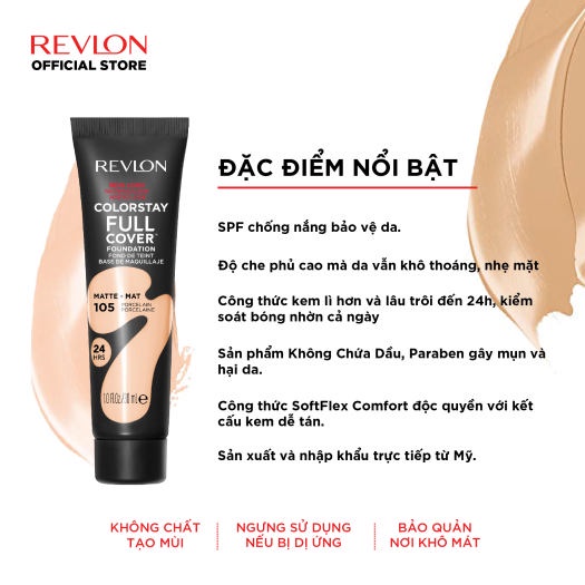 Kem Nền Revlon Colorstay Full Cover Foundation 30ml