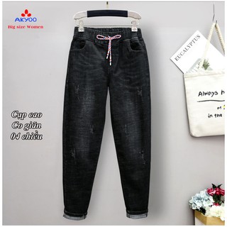 Quần jean big size nữ ( hình thật)